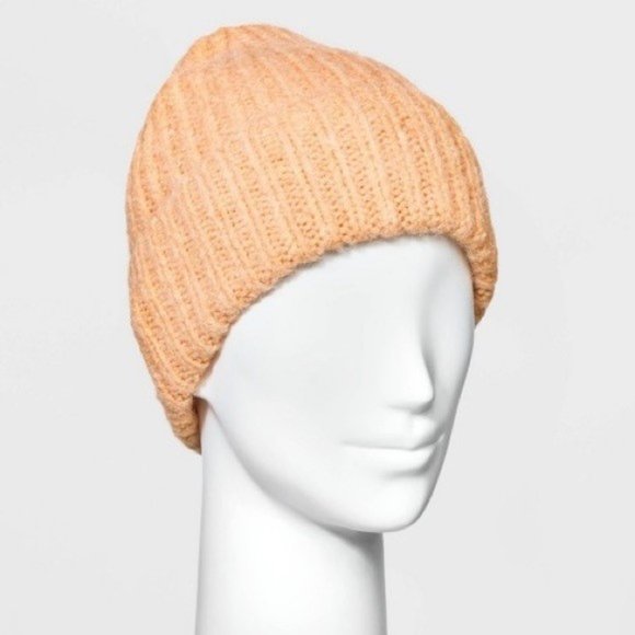 A New Day Orange Knit Beanie Winter Hat - Picture 1 of 4